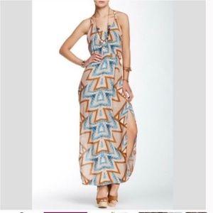 Free People Bohemian Serves You Right Printed Maxi Dress